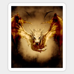 Chinese Dragon: Dragons are Cool, Chinese New Year, Year of the Dragon on a Dark Background Magnet